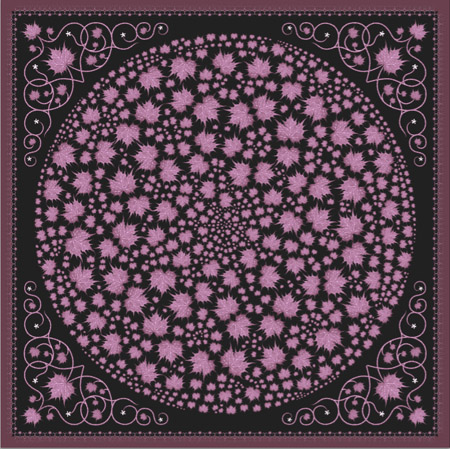 Pineda Covalin Mala Mujer Silk Scarf (purple)